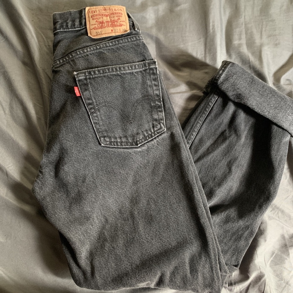 Vintage Levi’s black high waisted mom jeans